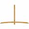 Ekena Millwork Bellingham Rough Sawn Timber Gable Bracket, Western Red Cedar, 96"W x 64"H x 2"D x 4"F, 16/12 Pitch GBW096X64X0204BEL00RWR - alternate 1
